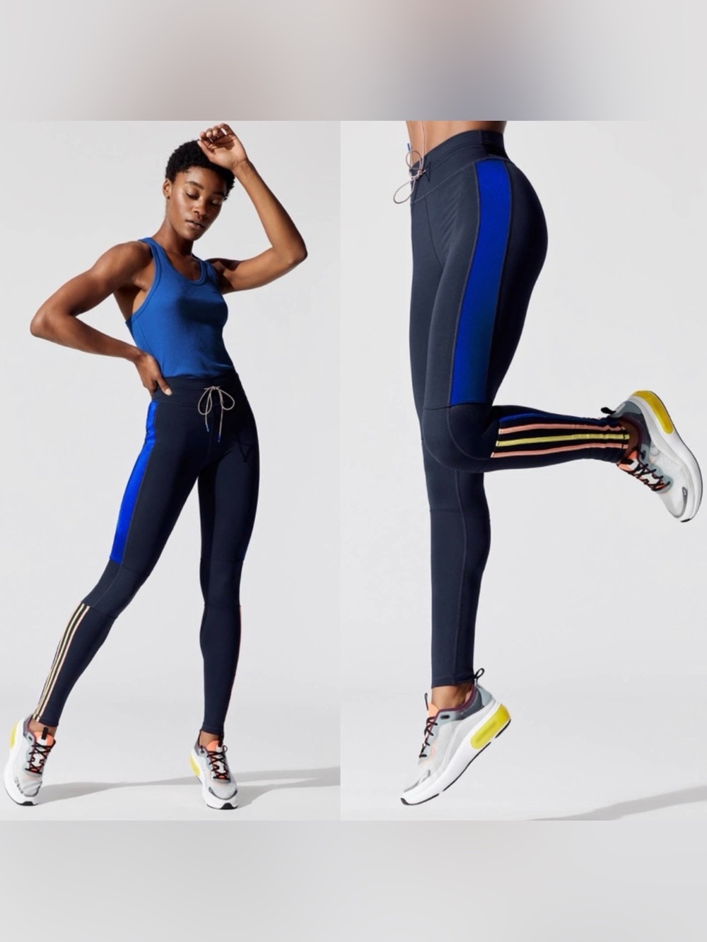 The Upside Magic Yoga Pant Legging Blue Stripe